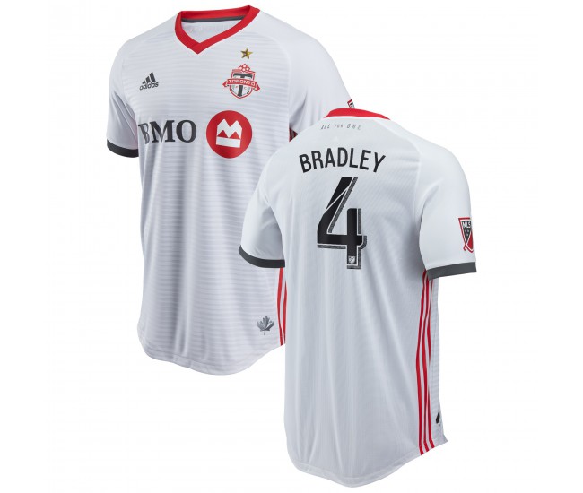 Men's Toronto FC Michael Bradley adidas White 2018 Secondary Authentic Player Jersey