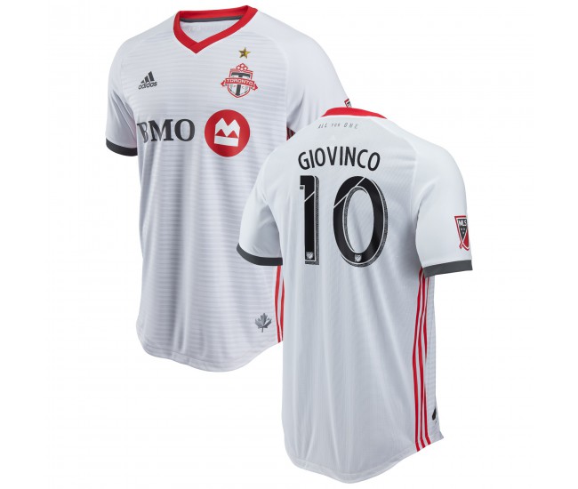 Men's Toronto FC Sebastian Giovinco adidas White 2018 Secondary Authentic Player Jersey