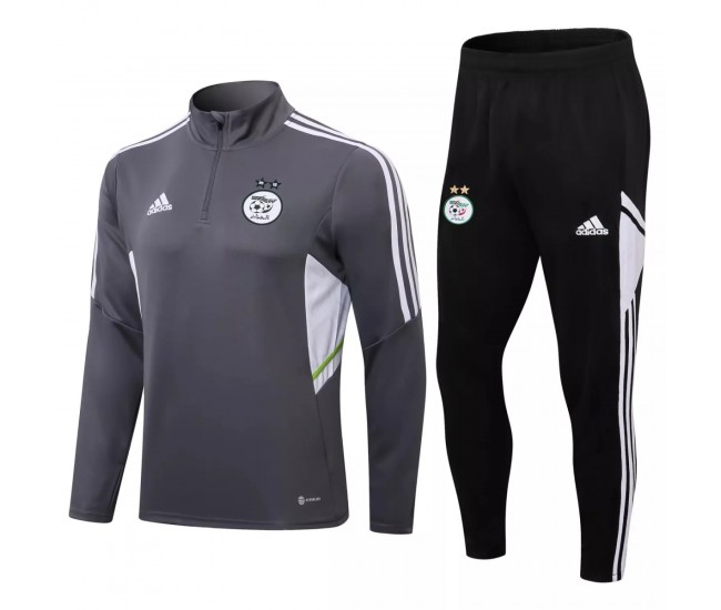 2021-22 Algeria Grey Training Teamgeist Soccer Tracksuit