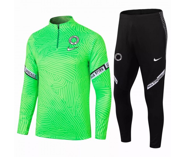 Nigeria Training Technical Football Tracksuit Green 2021