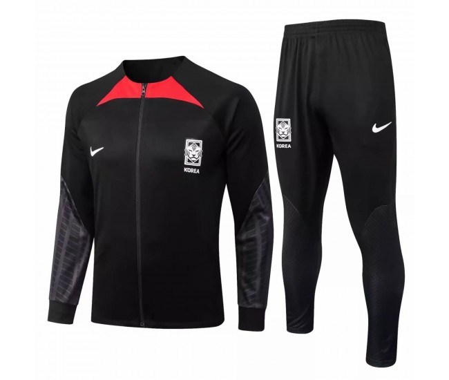 2022-23 South Korea Black Training Presentation Soccer Tracksuit