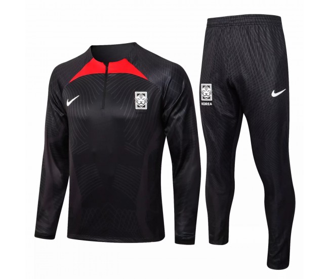 2022-23 South Korea Black Training Technical Soccer Tracksuit