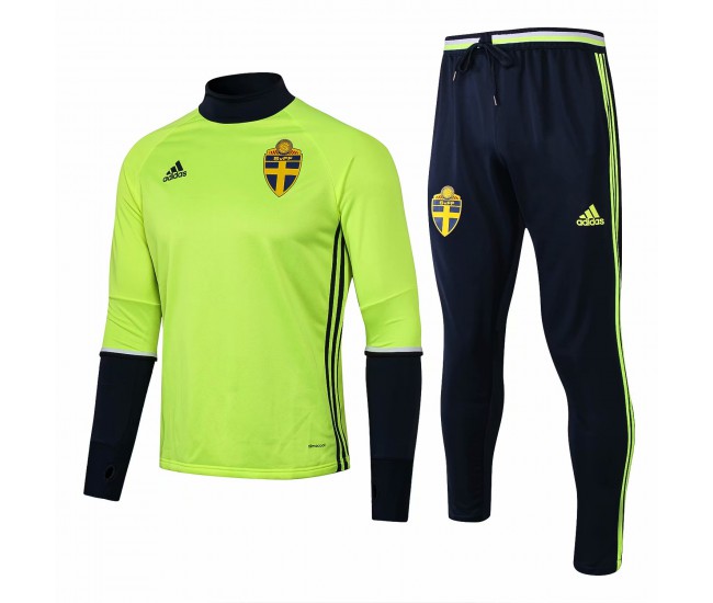 Sweden Green Training Technical Soccer Tracksuit Euro 2016/17