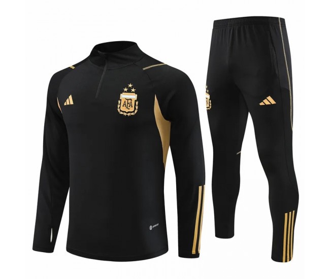 24-25 Argentina Black Training Technical Soccer Tracksuit