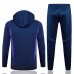 24-25 Argentina Navy Hooded Training Soccer Tracksuit