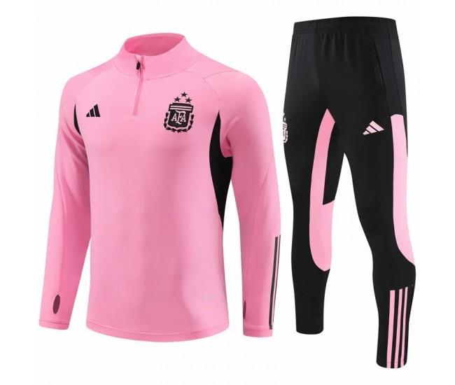 24-25 Argentina Pink Training Technical Soccer Tracksuit