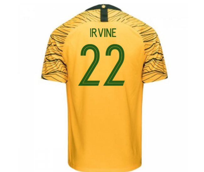 Australia National Team Nike 2018 Home Jersey (Irvine 22)