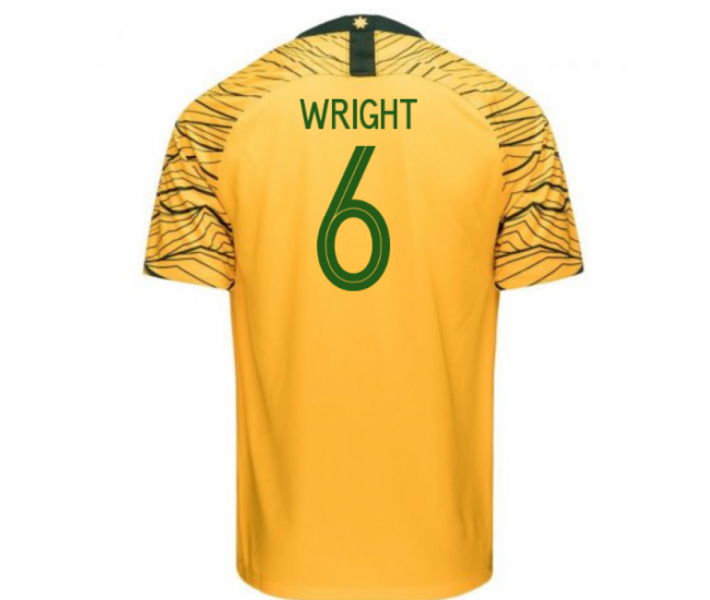 Australia National Team Nike 2018 Home Jersey (Wright 6)