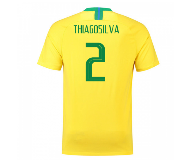Brazil Nike 2018 Home Jersey (Thiago Silva 2)