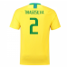 Brazil Nike 2018 Home Jersey (Thiago Silva 2)