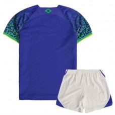 2022-23 Brazil Away Kids Kit