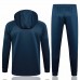 24-25 Brazil National Team Blue Hooded Training Soccer Tracksuit