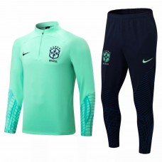 2022-23 Brazil National Team Green Training Technical Soccer Tracksuit