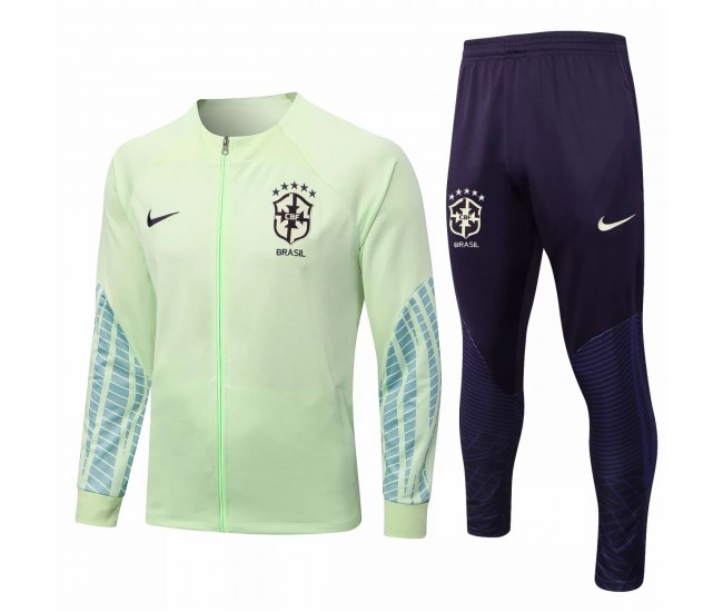 2022-23 Brazil National Team Lemon Training Presentation Soccer Tracksuit