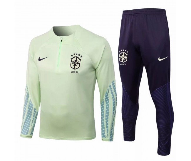 2022-23 Brazil National Team Lemon Training Technical Soccer Tracksuit