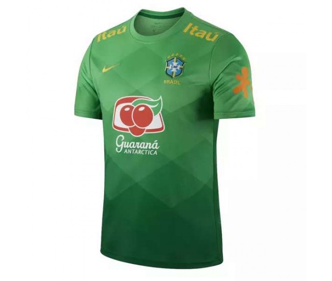 2022-23 Brazil Training Jersey Green
