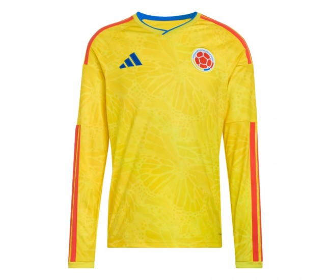 26 Colombia Mens Long Sleeves Home Jersey