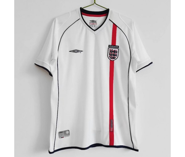 2002 England Home Retro Jersey 