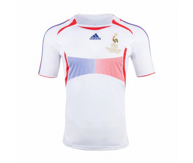 France Away White Retro Jersey 2006