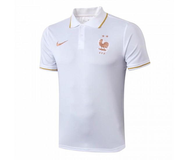 France White Polo Shirt 2019 2020