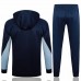 24-25 France National Team Mens Navy Training Hooded Presentation Football Tracksuit