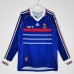1998 France Long Sleeve Home Retro Jersey 