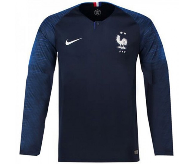 France 2018 Home Long Sleeve Jersey