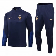 2022-23 France National Team Navy Training Technical Soccer Tracksuit