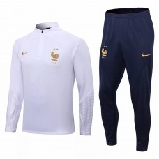 2022-23 France National Team White Training Technical Soccer Tracksuit