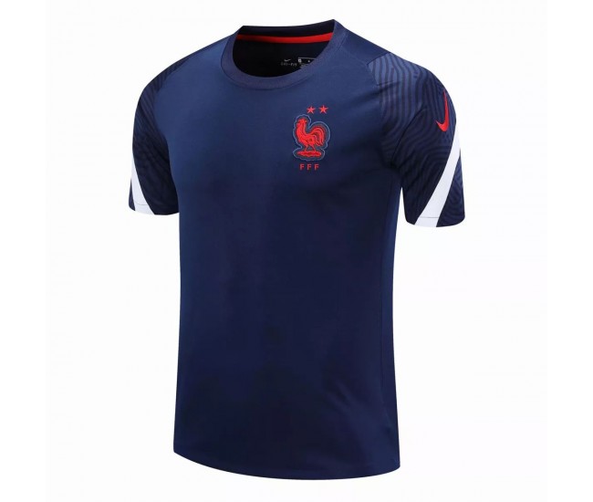 France Training Shirt Navy 2021