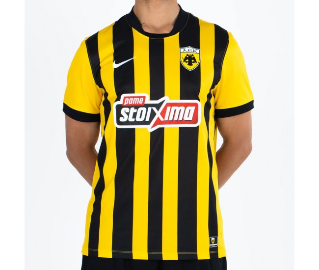 25-26 AEK Athens Mens Home Soccer Jersey 