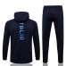 2021-22 Italy National Team Hooded Presentation Soccer Tracksuit