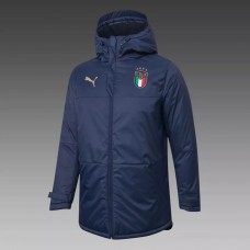 Italy Training Football Winter Jacket Navy 2021