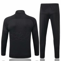 Netherlands Black Presentation Soccer Tracksuit 2020