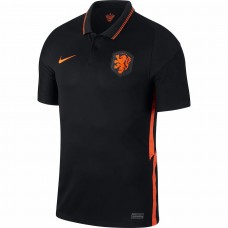 Netherlands National Away Stadium Replica Shirt Black Orange 2021