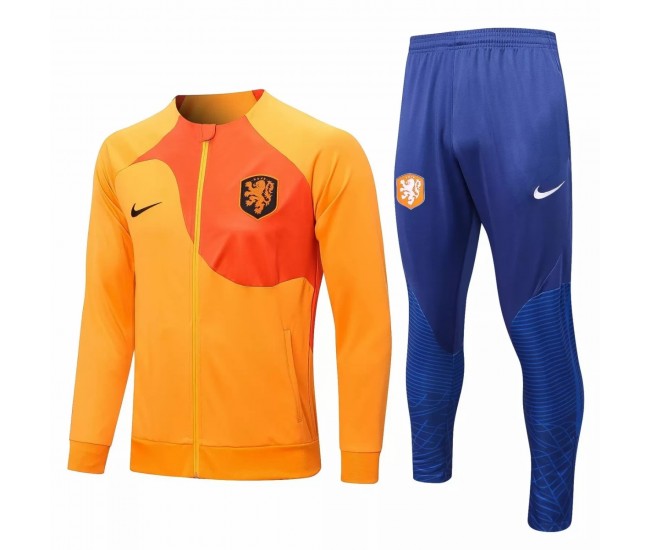 2022-23 Netherlands Orange Training Presentation Soccer Tracksuit