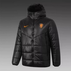 Netherlands Training Winter Football Jacket Black 2021