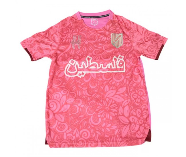 24-25 FC Palestine X Farrah Azam Mens Collab Pink Jersey 