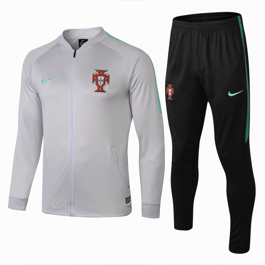 Portugal Team White Presentation Training Soccer Tracksuit 2018 2019