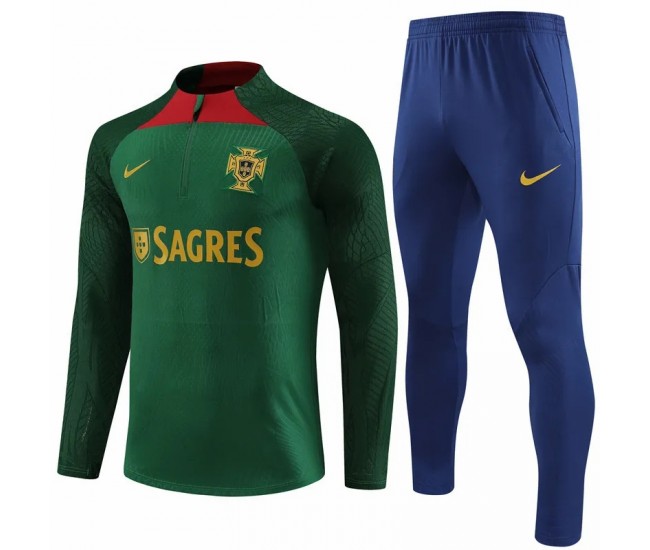 24-25 Portugal National Team Green Training Technical Soccer Tracksuit