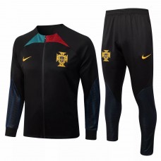 2022-23 Portugal National Team Black Training Presentation Soccer Tracksuit