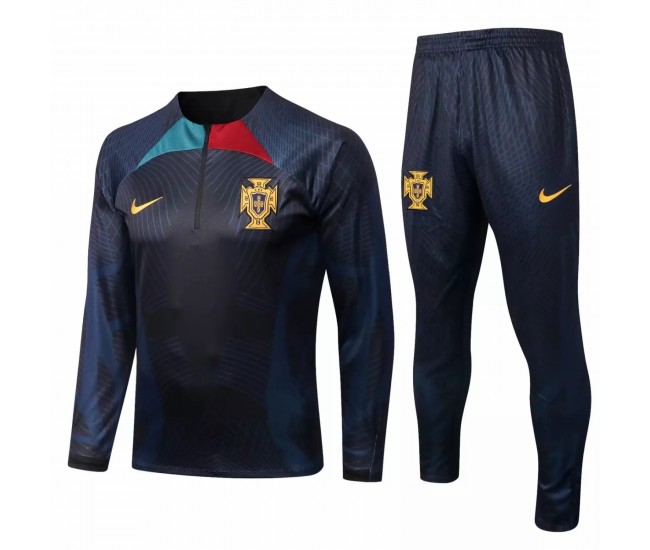 2022-23 Portugal National Team Navy Training Technical  Soccer Tracksuit