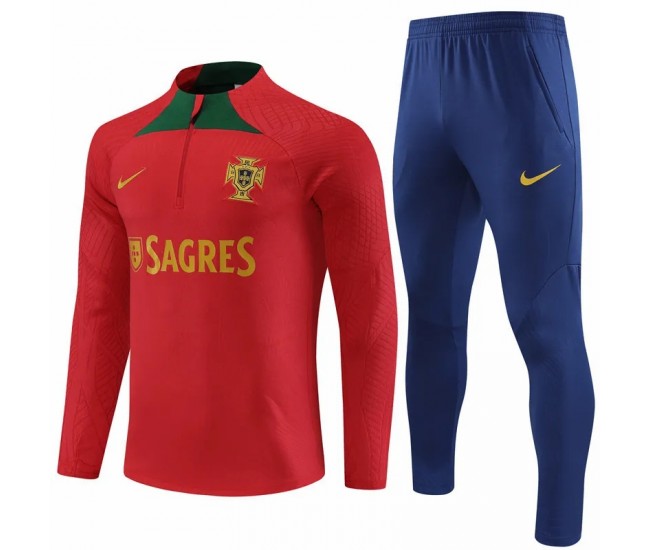 24-25 Portugal National Team Red Training Technical Soccer Tracksuit