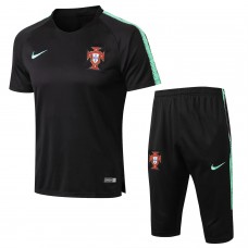 Portugal Team Short Black Tech Training Soccer Tracksuit 2018/19