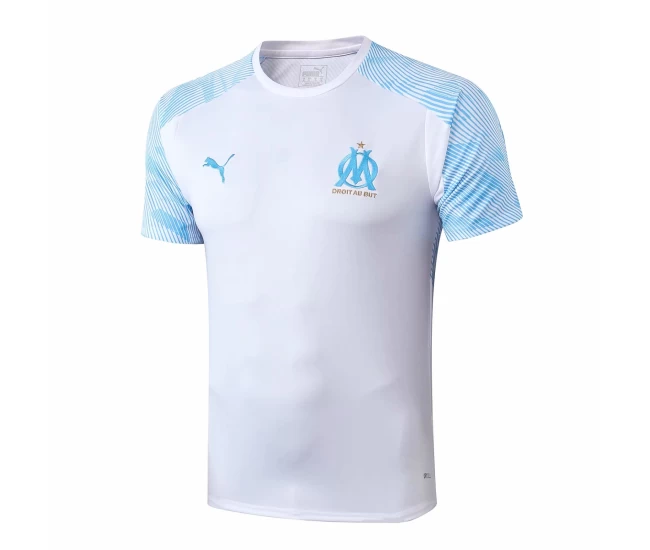 Olympique de Marseille Training White Blue Jersey 2019 2020