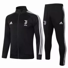 Juventus Presentation Football Black Tracksuit Black White 2021