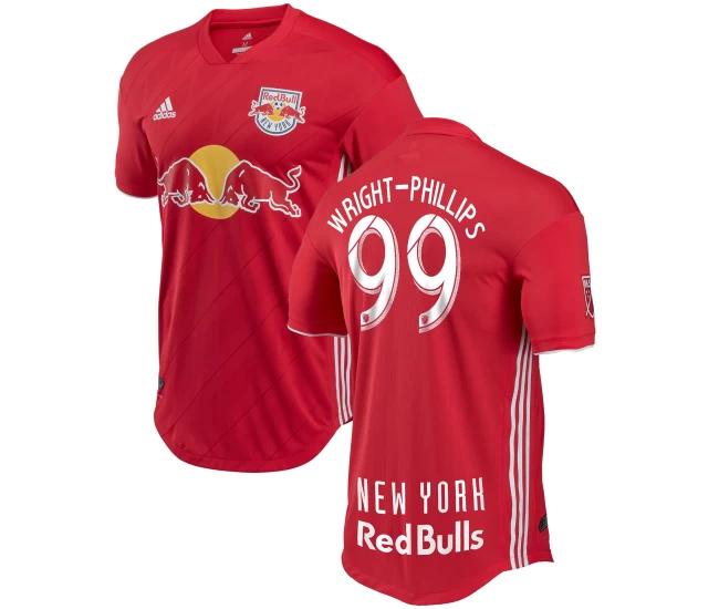 Men's New York Red Bulls Bradley Wright-Phillips adidas Red 2018 Secondary Authentic Player Jersey